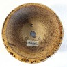 Round Accent Bonsai Pot Natural Caramel Yellow Highlights Stoneware | Galoartworks.