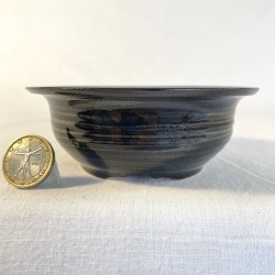 maceta de acento para bonsai negra