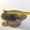 Round Pot for Small Bonsai Natural Caramel Yellow Highlights Stoneware | Galoartworks.