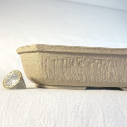 Rectangular Bonsai Pot Matte Toffee Stoneware | Galoartworks.