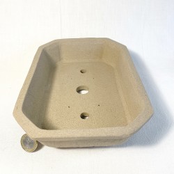 Rectangular Bonsai Pot Matte Toffee Stoneware | Galoartworks.