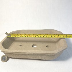 Maceta Rectangular Bonsái Gres Toffee Mate | Galoartworks.