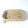 Rectangular Bonsai Pot Matte Toffee Stoneware | Galoartworks.