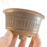 Olive green handmade stoneware accent bonsai pot