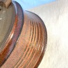 Large handmade tenmoku bonsai pot 24 cm stoneware | Unique piece