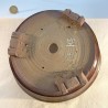 Large handmade tenmoku bonsai pot 24 cm stoneware | Unique piece