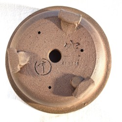 Maceta bonsái sin esmalte artesanal 16 cm gres natural | Pieza única