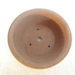 Maceta bonsái sin esmalte artesanal 16 cm gres natural | Pieza única