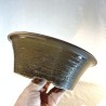 Handmade inverted conical bonsai pot 23.5 cm glossy stoneware | Unique