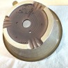 Handmade inverted conical bonsai pot 23.5 cm glossy stoneware | Unique