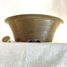 Handmade inverted conical bonsai pot 23.5 cm glossy stoneware | Unique