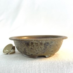 HAND-THROWN ACCENT BONSAI POT - GREDOS ROCKS SERIES - OOAK 218309