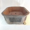 Handmade Stoneware Bonsai Pot | Rock Texture | Unique 218228