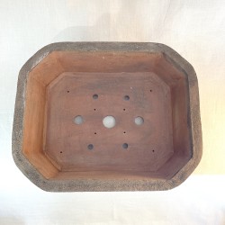 Maceta Bonsái Artesanal de Gres | Textura Roca | Única 218228