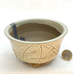 Handcrafted Round Bonsai Pot Ismael García Burillo SKU 301103