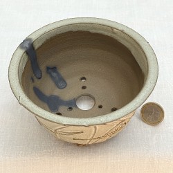Handcrafted Round Bonsai Pot Ismael García Burillo SKU 301103