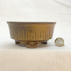 Handcrafted Round Bonsai Pot Ismael García Burillo SKU 301105