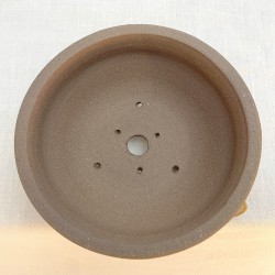 Handcrafted Unglazed Round Bonsai Pot Ismael García Burillo SKU 301109