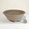 Handcrafted Unglazed Round Bonsai Pot Ismael García Burillo SKU 301109
