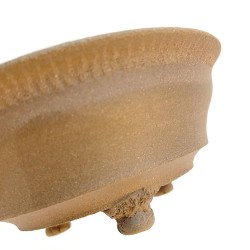 Handcrafted Unglazed Round Bonsai Pot Ismael García Burillo SKU 301109