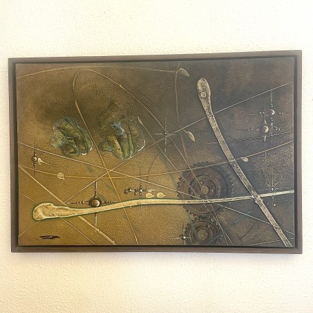 Pintura Surrealista Original "Nanomachine-Climber" - Ismael García Burillo