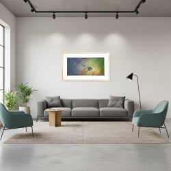 Pintura Abstracta Partículas sub atómicas H24 | GaloArtworks