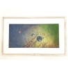 Panoramic abstract cosmic painting Subatomic Particles H24 by Ismael Garcia Burillo