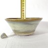 Exclusive Medium Bonsai Pot, Earthy Green Stoneware.