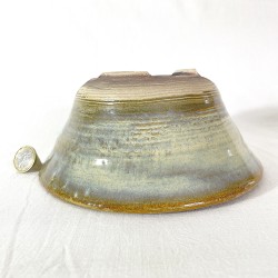 Exclusive Medium Bonsai Pot, Earthy Green Stoneware.
