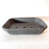 Maceta Rectangular Bonsái Gres Negro Mate | Galoartworks.
