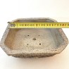 Square Bonsai Pot Natural Rustic Stoneware | Galoartworks.