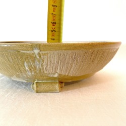 Exclusive Bonsai Pot Toffee Stoneware Irregular Texture | Galoartworks.