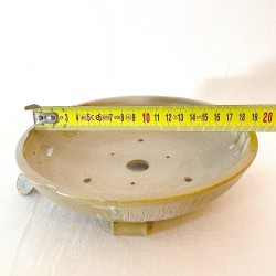 Exclusive Bonsai Pot Toffee Stoneware Irregular Texture | Galoartworks.