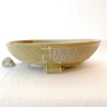Exclusive Bonsai Pot Toffee Stoneware Irregular Texture | Galoartworks.