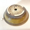 Exclusive Bonsai Pot Ochre Stoneware Hammered Texture | Galoartworks.