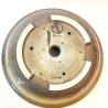 Exclusive Bonsai Pot Ochre Stoneware Hammered Texture | Galoartworks.