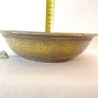 Exclusive Bonsai Pot Ochre Stoneware Hammered Texture | Galoartworks.