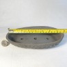 Oval Bonsai Pot Black Hammered Texture Stoneware | Galoartworks.