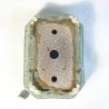 Rectangular Bonsai Pot Marine Water Green with Brown Spots Stoneware | Galoartworks.