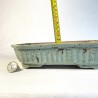 Rectangular Bonsai Pot Marine Water Green with Brown Spots Stoneware | Galoartworks.