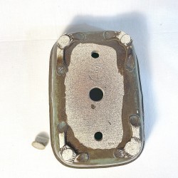 Maceta Rectangular Bonsái Gres Verde Oliva Zonas Marrones | Galoartworks.