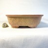 Rectangular Bonsai Pot Yellowish Pink Stoneware | Galoartworks.