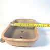 Rectangular Bonsai Pot Yellowish Pink Stoneware | Galoartworks.