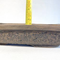 Maceta Rectangular Bonsái Gres Natural Mate | Galoartworks.