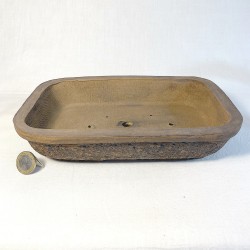 Maceta Rectangular Bonsái Gres Natural Mate | Galoartworks.