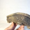 Rectangular Bonsai Pot Natural Stoneware with Stony Texture | Galoartworks.