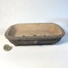 Rectangular Bonsai Pot Natural Stoneware with Stony Texture | Galoartworks.