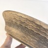 Maceta Bonsái Exclusiva Gres Textura Líneas Irregulares (Ocre) | Galoartworks.