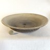 Exclusive Bonsai Pot Irregular Lines Texture Stoneware (Ochre) | Galoartworks.