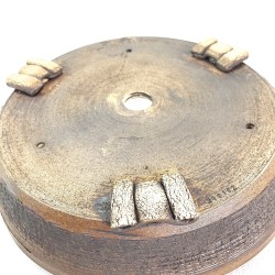 Maceta redonda de gres caramelo para bonsái | Artesanal | GaloArtworks